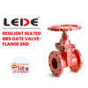 Lede RESILIENT SEATED NRS GATE VALVE FLANGE END in Saudi Arabia شركة نخبة الأطفاء التجارية Elitefire |