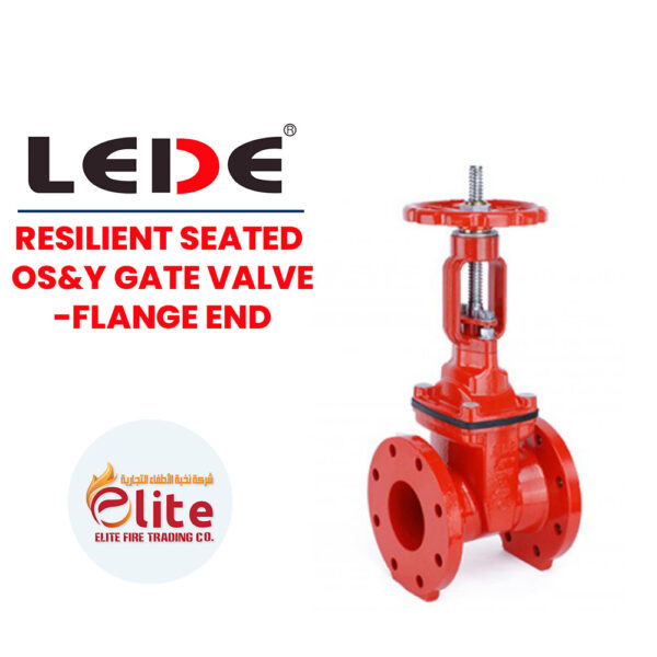 Lede RESILIENT SEATED OSY GATE VALVE FLANGE END in Saudi Arabia شركة نخبة الأطفاء التجارية Elitefire |