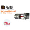 HD Fire Protect Horizontal Sidewall K 8 Sprinklers in Saudi Arabia شركة نخبة الأطفاء التجارية Elitefire |