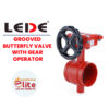 Lede GROOVED BUTTERFLY VALVE WITH GEAR OPERATOR in Saudi Arabia شركة نخبة الأطفاء التجارية Elitefire |