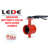 Lede GROOVED BUTTERFLY VALVE WITH LEVER HANDLE in Saudi Arabia شركة نخبة الأطفاء التجارية Elitefire |