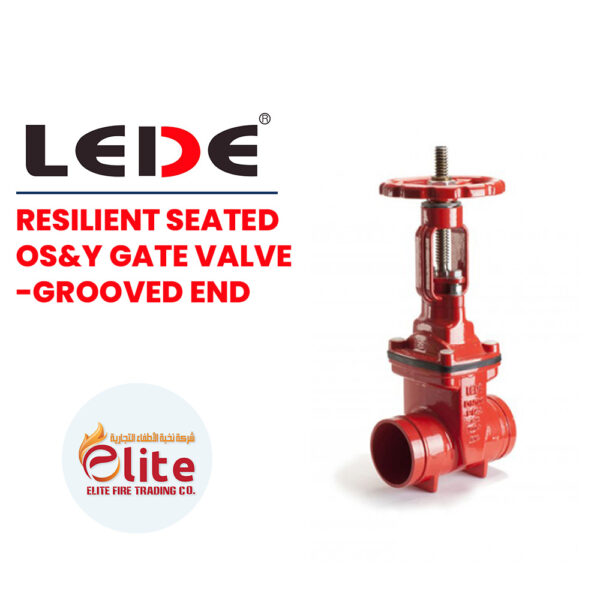 Lede RESILIENT SEATED OSY GATE VALVE GROOVED END in Saudi Arabia شركة نخبة الأطفاء التجارية Elitefire |