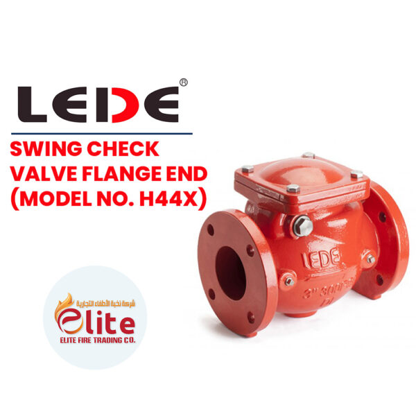 Lede SWING CHECK VALVE FLANGE END MODEL NO. H44X in Saudi Arabia شركة نخبة الأطفاء التجارية Elitefire |