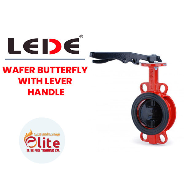 Lede WAFER BUTTERFLY WITH LEVER HANDLE in Saudi Arabia شركة نخبة الأطفاء التجارية Elitefire |