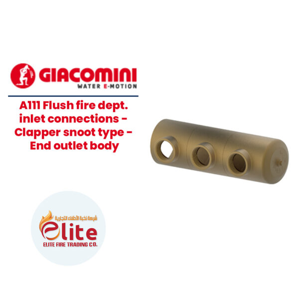 Giacomini A111 Flush fire dept. inlet connections - Clapper snoot type - End outlet body in Saudi Arabia