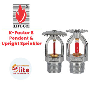 Lifeco K Factor 8 Pendent Upright Sprinkler in Saudi Arabia شركة نخبة الأطفاء التجارية Elitefire |