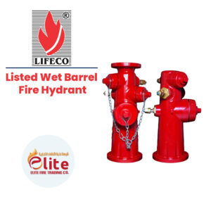 Lifeco Listed Wet Barrel Fire Hydrant in Saudi Arabia شركة نخبة الأطفاء التجارية Elitefire |