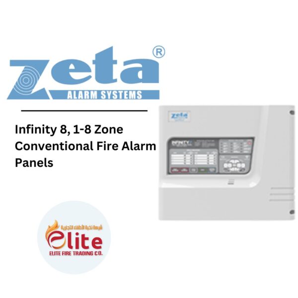 Zeta Infinity 8, 1-8 Zone Conventional Fire Alarm Panels in Saudi Arabia